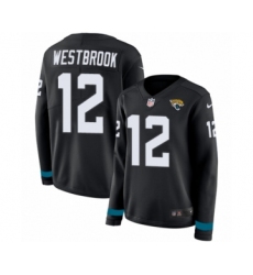 Women's Nike Jacksonville Jaguars #12 Dede Westbrook Limited Black Therma Long Sleeve NFL Jersey