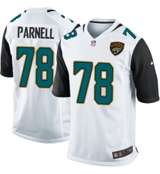 Men's Nike Jacksonville Jaguars #78 Jermey Parnell Game White NFL Jersey