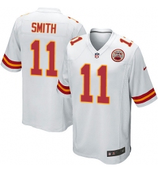 Men's Nike Kansas City Chiefs #11 Alex Smith Game White NFL Jersey