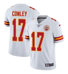Men's Nike Kansas City Chiefs #17 Chris Conley White Vapor Untouchable Limited Player NFL Jersey