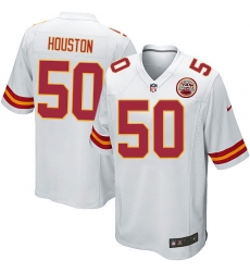 Men's Nike Kansas City Chiefs #50 Justin Houston Game White NFL Jersey