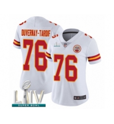 Women's Kansas City Chiefs #76 Laurent Duvernay-Tardif White Vapor Untouchable Limited Player Super Bowl LIV Bound Football Jersey