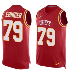 Men's Nike Kansas City Chiefs #79 Parker Ehinger Limited Red Player Name & Number Tank Top NFL Jersey