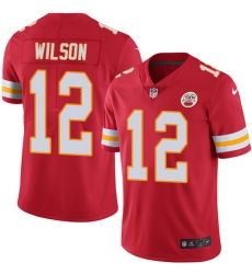 Youth Nike Kansas City Chiefs #12 Albert Wilson Red Team Color Vapor Untouchable Limited Player NFL Jersey
