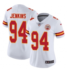 Women's Nike Kansas City Chiefs #94 Jarvis Jenkins White Vapor Untouchable Limited Player NFL Jersey