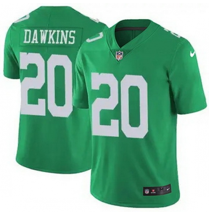 Men's Philadelphia Eagles #20 Brian Dawkins Green Vapor Untouchable Limited Stitched NFL Jersey