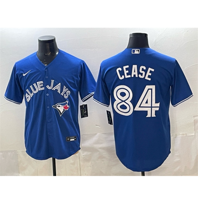 Men's Toronto Blue Jays #84 Dylan Cease Blue 2025 Cool Base Stitched Baseball Jersey