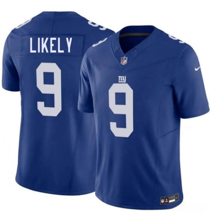 Men's New York Giants #9 Isaiah Likely Blue 2026 F.U.S.E. Vapor Untouchable Limited Football Stitched Jersey