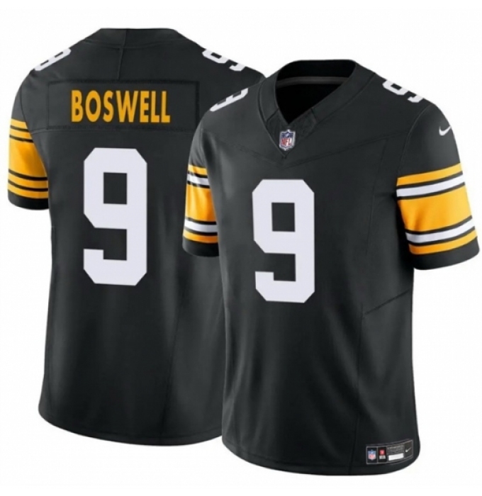 Men's Pittsburgh Steelers #9 Chris Boswell Black 2024 F U S E Alternate Vapor Untouchable Limited Stitched Jersey