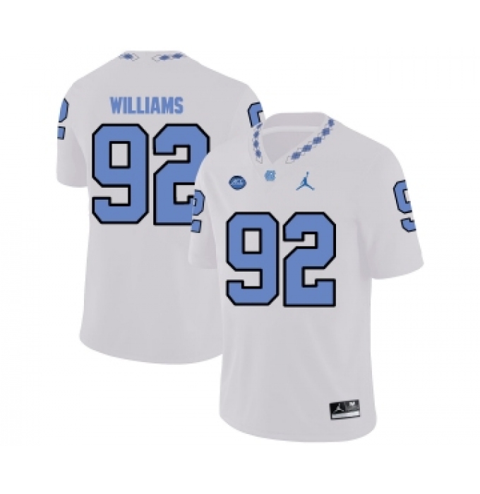 North Carolina Tar Heels 92 Sylvester Williams White College Football Jersey