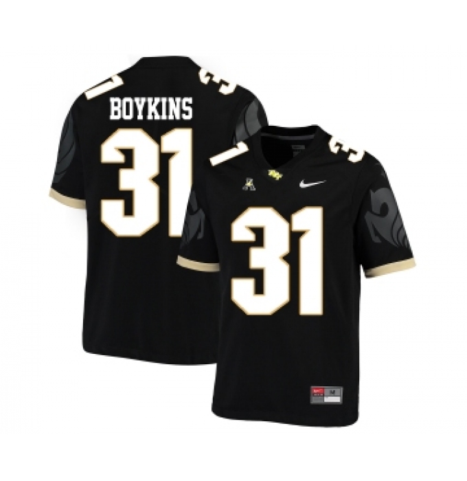 UCF Knights 31 Jeremy Boykins Black College Football Jersey