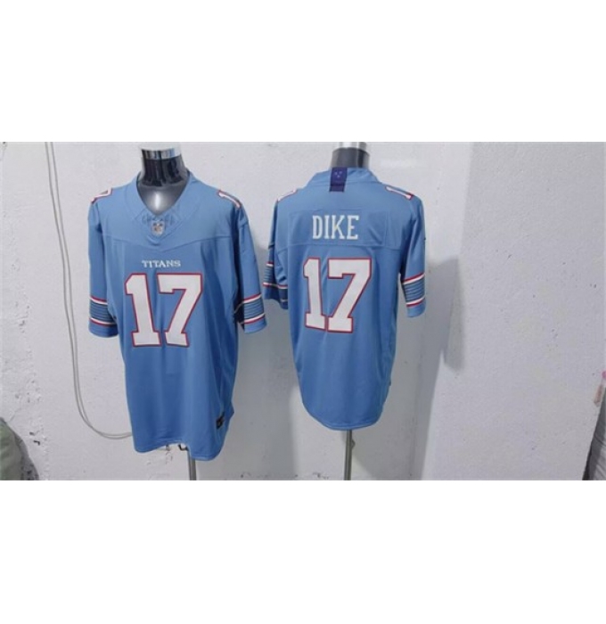 Men's Tennessee Titans #17 Chimere Dike Light Blue 2026 F.U.S.E. Vapor Limited Football Stitched Jersey