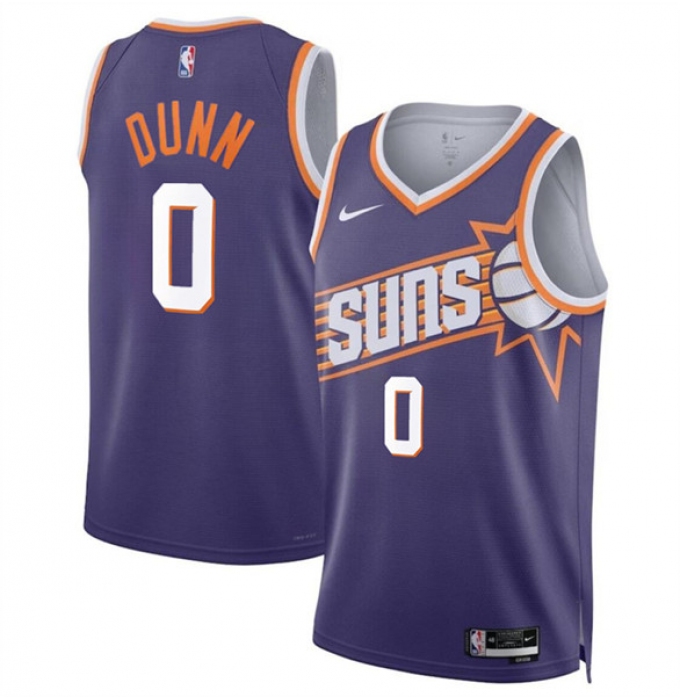 Men's Phoenix Suns #0 Ryan Dunn Purple 2024 Draft Icon Edition Stitched Basketball Jersey