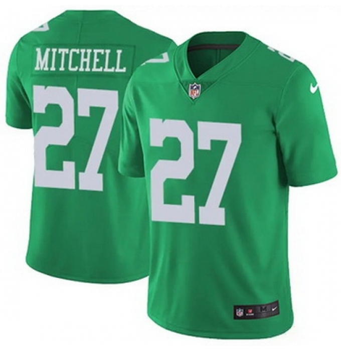 Men's Philadelphia Eagles #27 Quinyon Mitchell Green Vapor Limited Stitched NFL Jersey