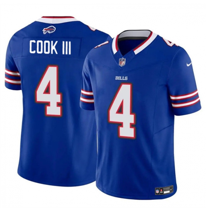 Men's Buffalo Bills #4 James Cook III Blue 2025 F.U.S.E. Vapor Untouchable Limited Football Stitched Jersey