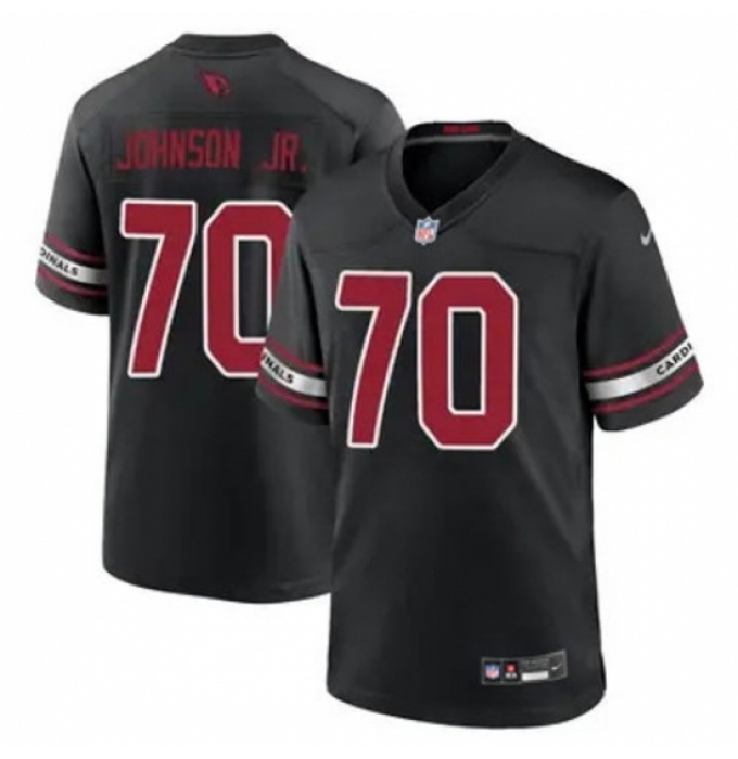 Men's Arizona Cardinals #70 Paris Johnson Black 2024 F U S E Vapor Untouchable Limited Stitched