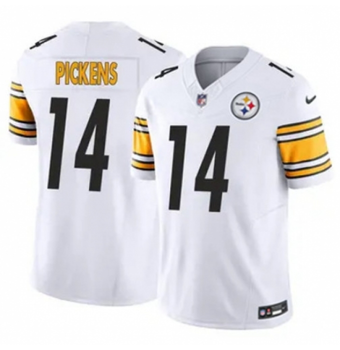 Youth Pittsburgh Steelers #14 George Pickens White Vapor Untouchable Limited Stitched Jersey