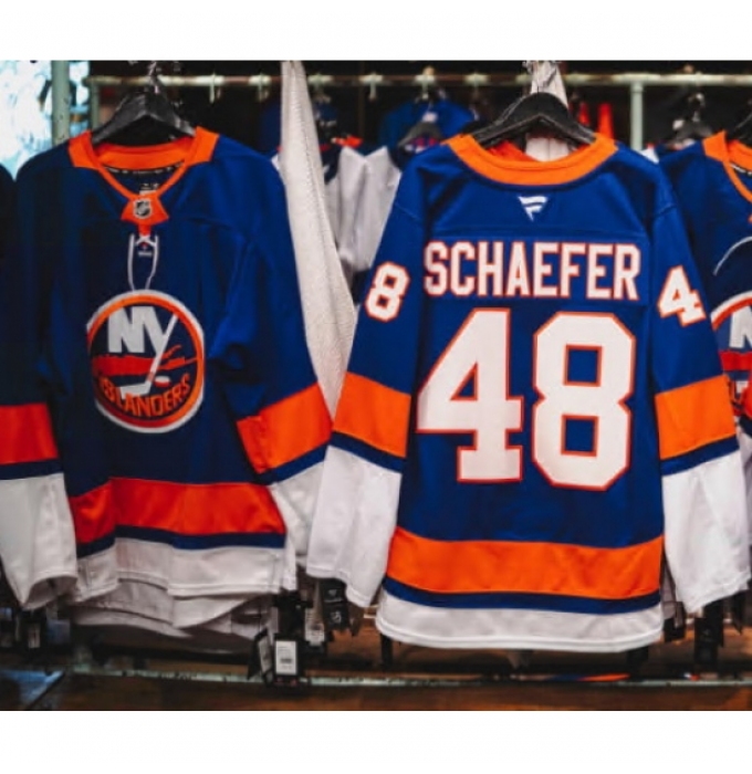 Men New York Islanders Matthew Schaefer #48 Navy 2024-25 Stitched Hockey Jersey