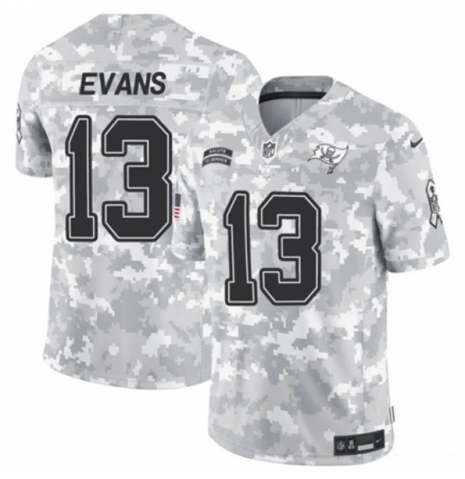 Youth Tampa Bay Buccaneers #13 Mike Evans 2024 F U S E Arctic Camo Salute To Service Limited Stitched Football Jersey