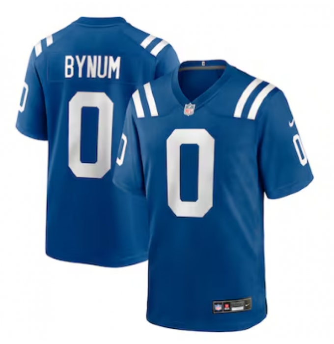 Men's Indianapolis Colts #0 Camryn Bynum Limited Blue Royal Team Jersey